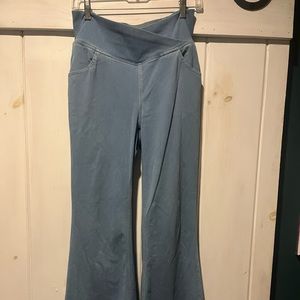 As Seen on Instagram Halara LG Light Blue Crossover Flare Bottom Jeans